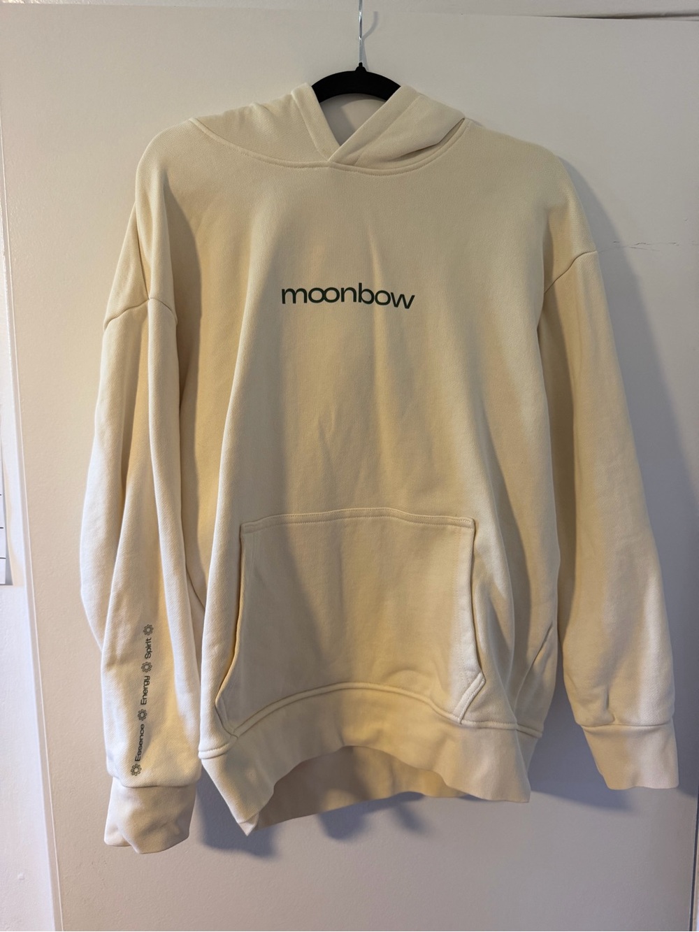 Cream MOONBOW Pullover Hoodie -Unisex Casual Hoodoe